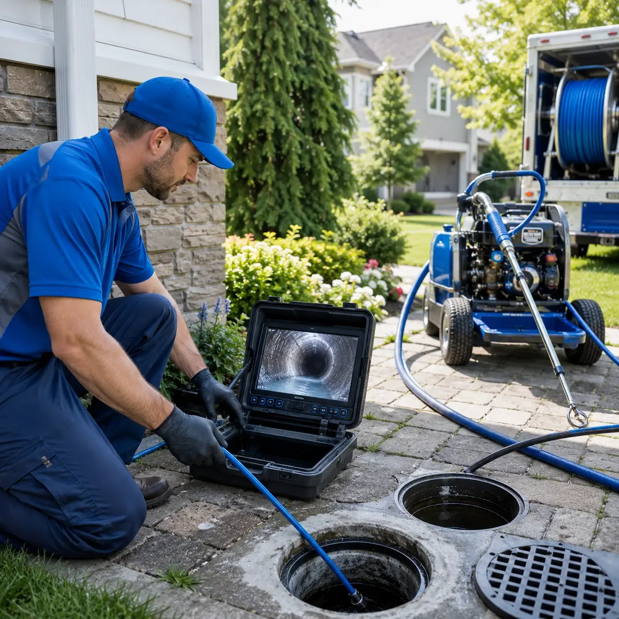 Outdoor drain cleaning professionals serving Evansport, OH
