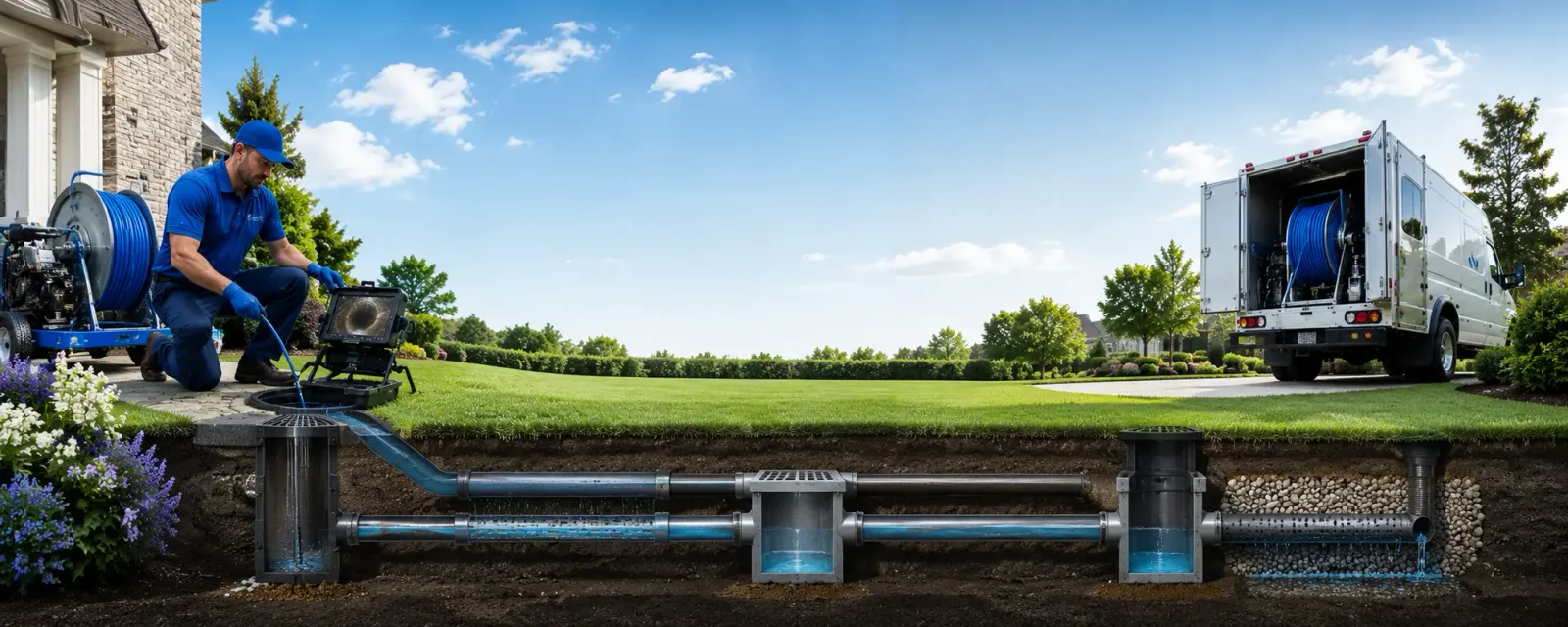 Outdoor drain cleaning information for Evansport, OH